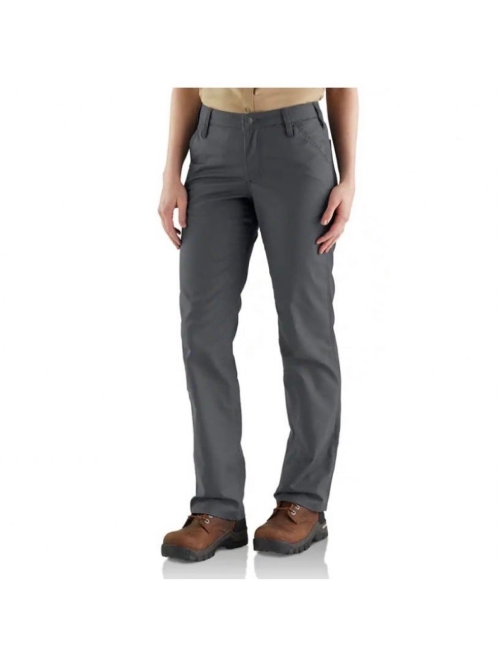 Carhartt Rugged Flex Loose Fit Canvas Work Pants Professional Series Sz 8 Grey